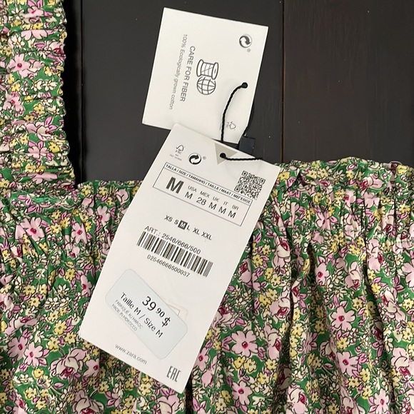 ZARA floral bandeau BNWT (M) - Picture 2 of 3